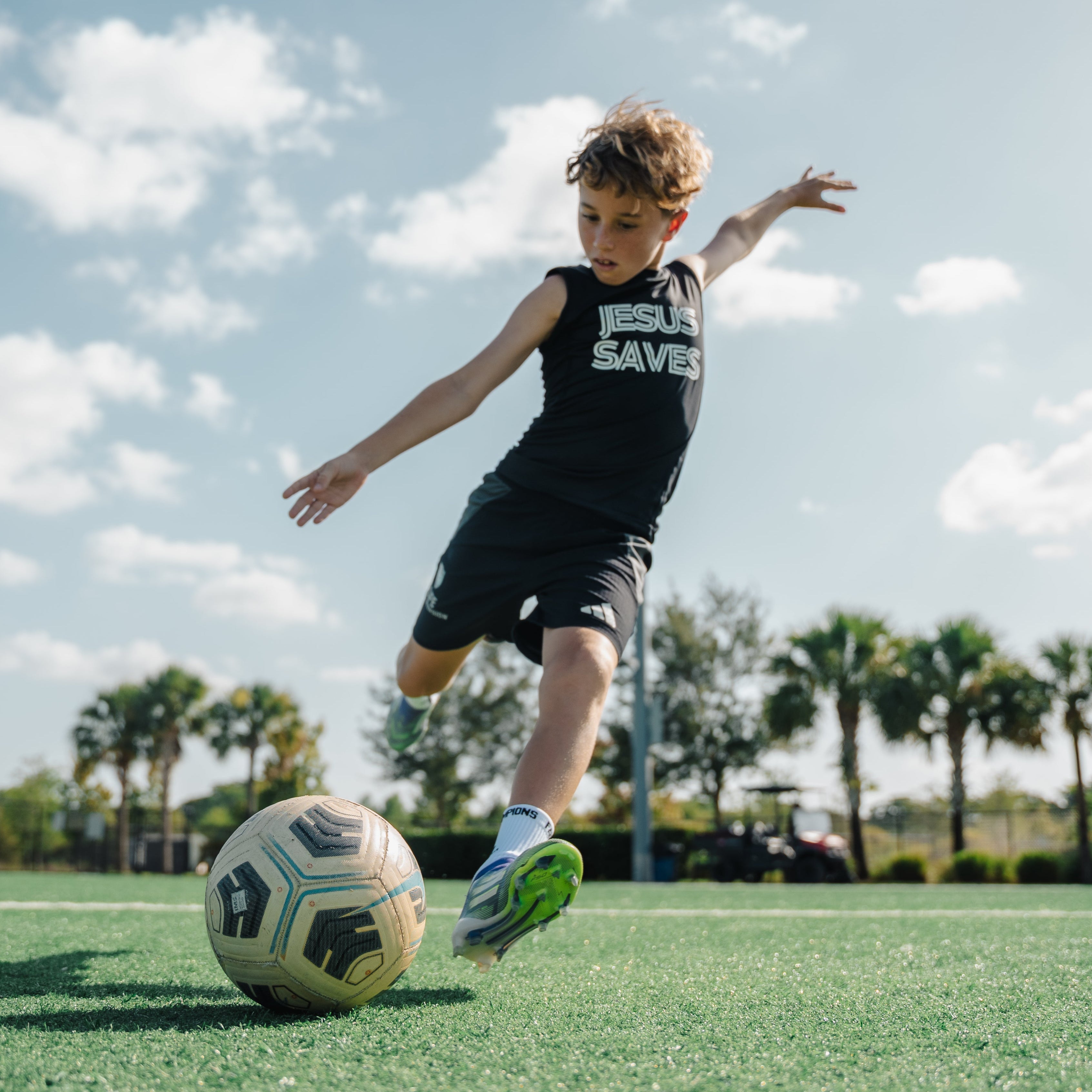 YOUTH 'JESUS SAVES' COMPRESSIONS