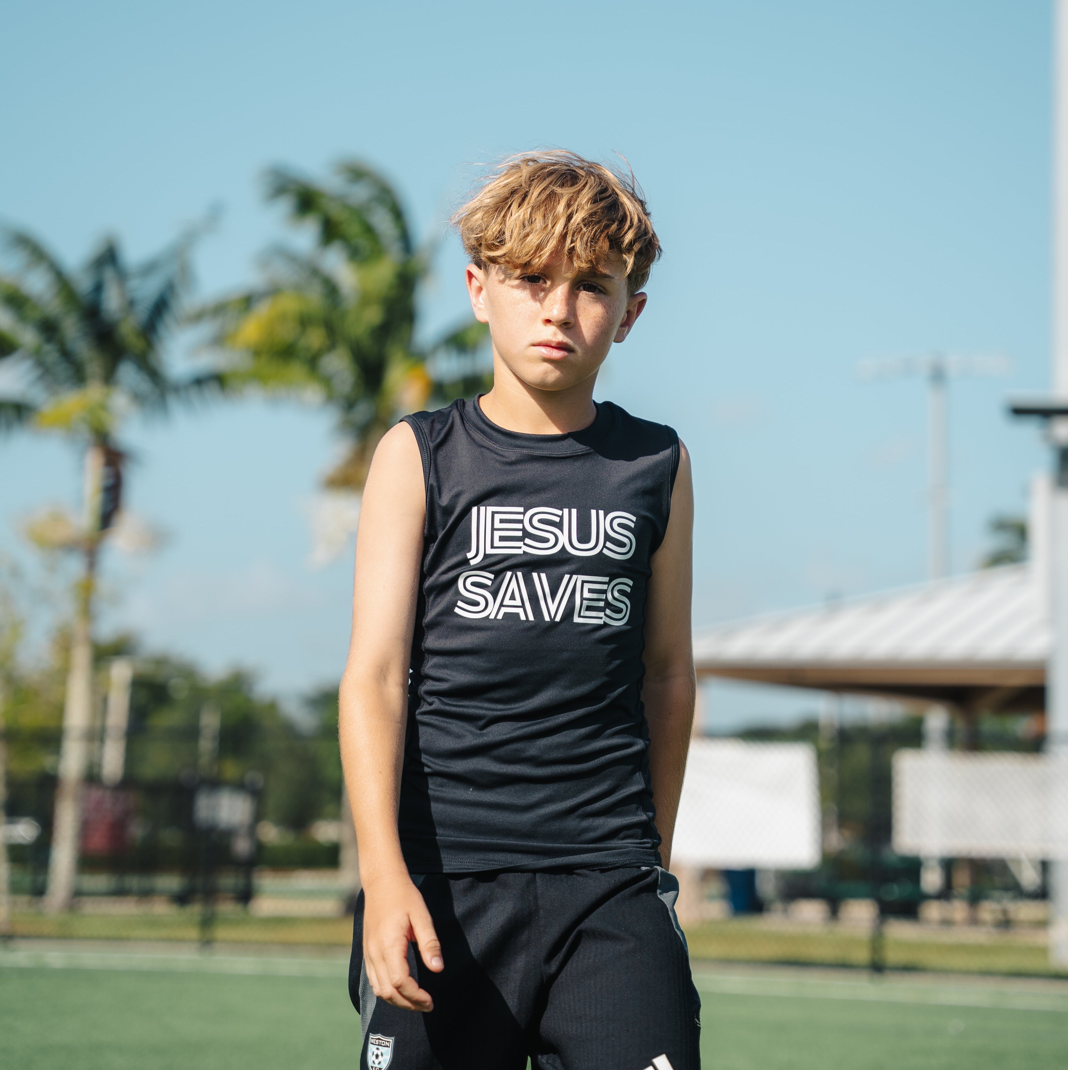 YOUTH 'JESUS SAVES' COMPRESSIONS