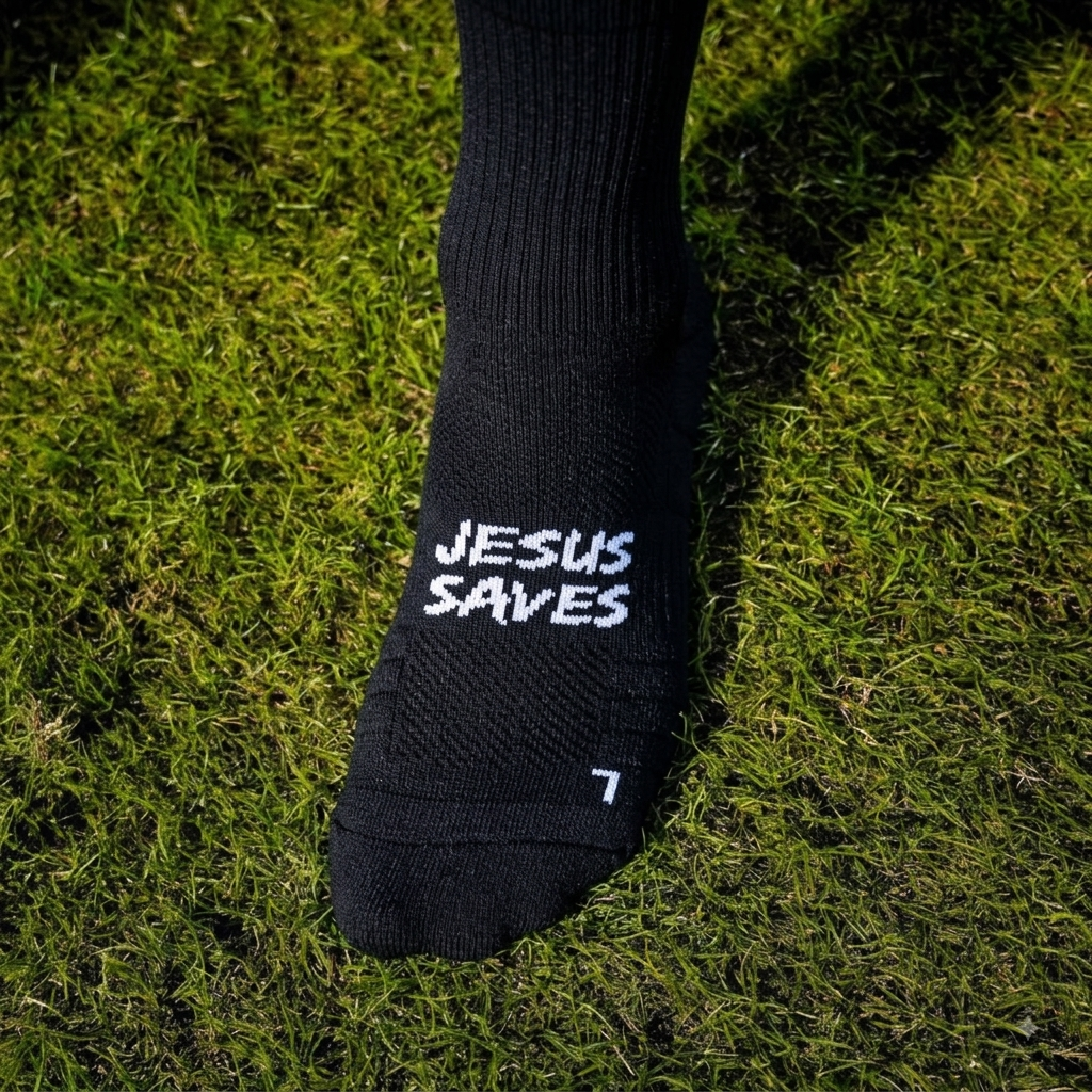 PADDED - JESUS SAVES ATHLETIX SOCKS