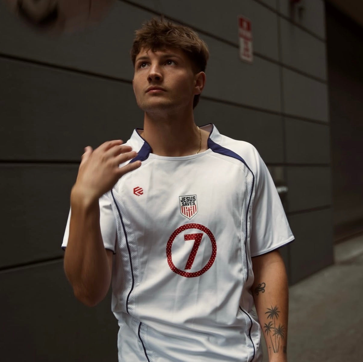 'JESUS SAVES' X USA JERSEY