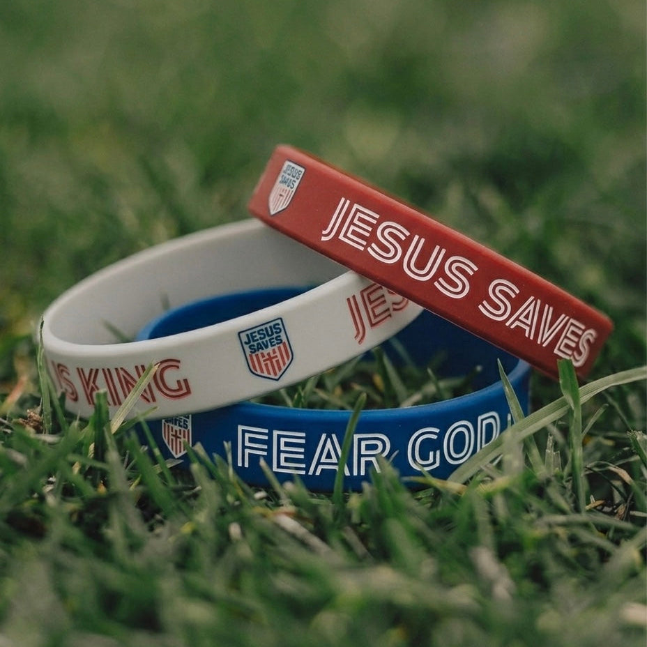 USA Wrist Band - 3 Pack - Red, White, And Blue