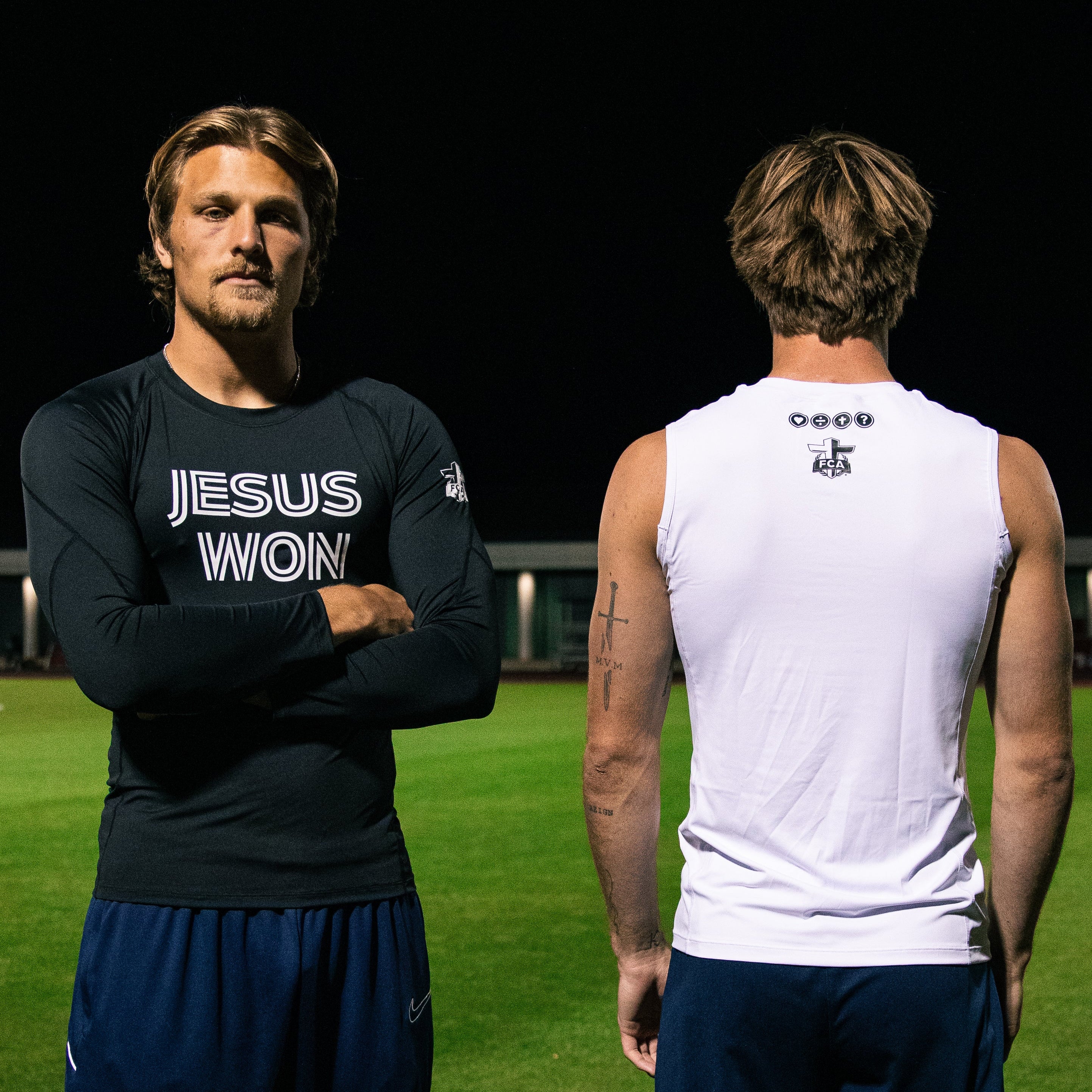 'JESUS WON' X FCA - COMPRESSION SHIRT