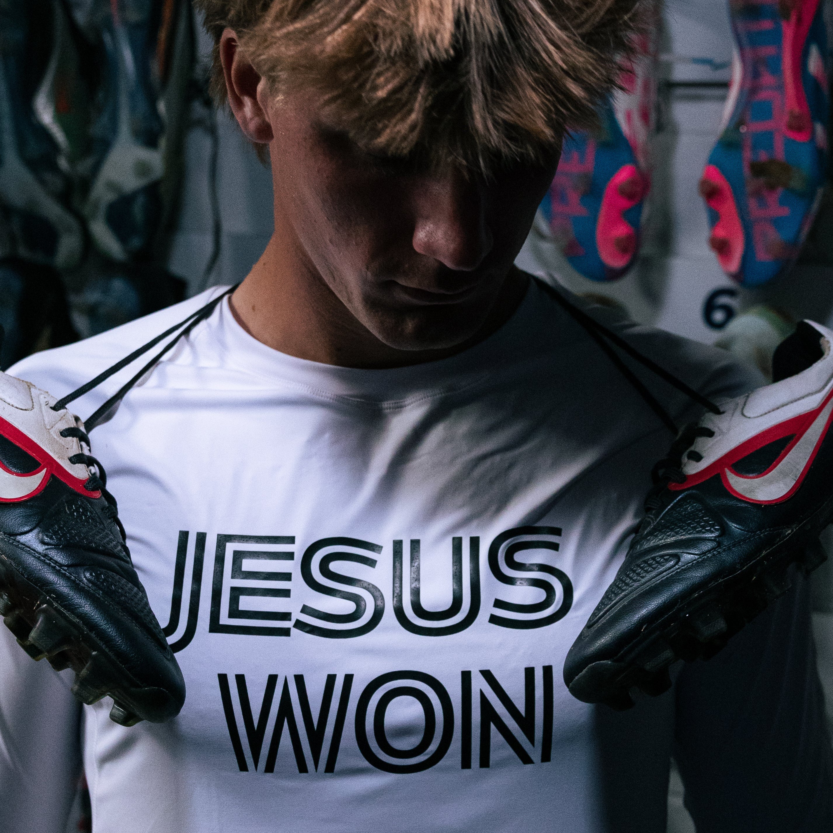 'JESUS WON' X FCA - COMPRESSION SHIRT