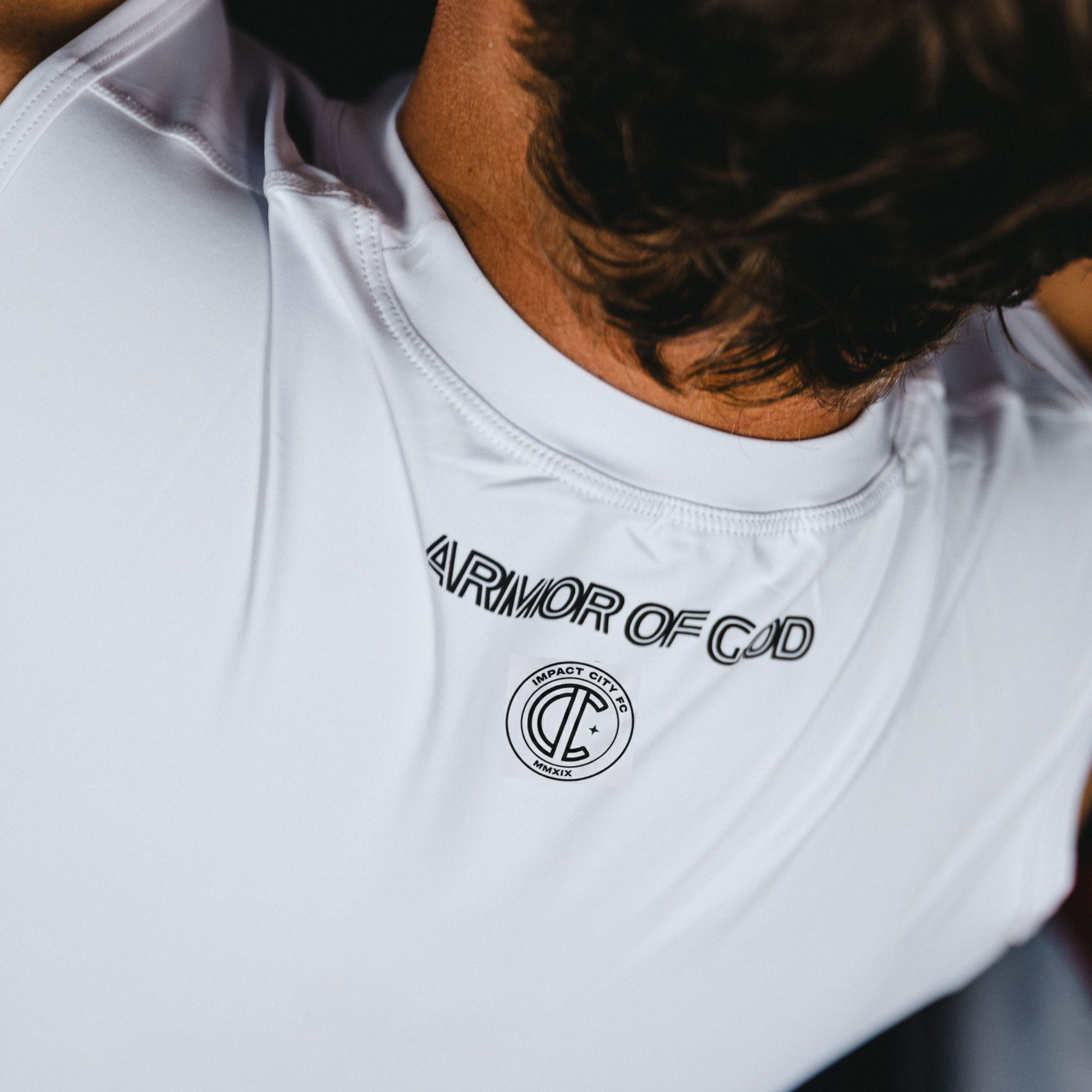 'JESUS SAVES' X IMPACT CITY FC - COMPRESSION SHIRT