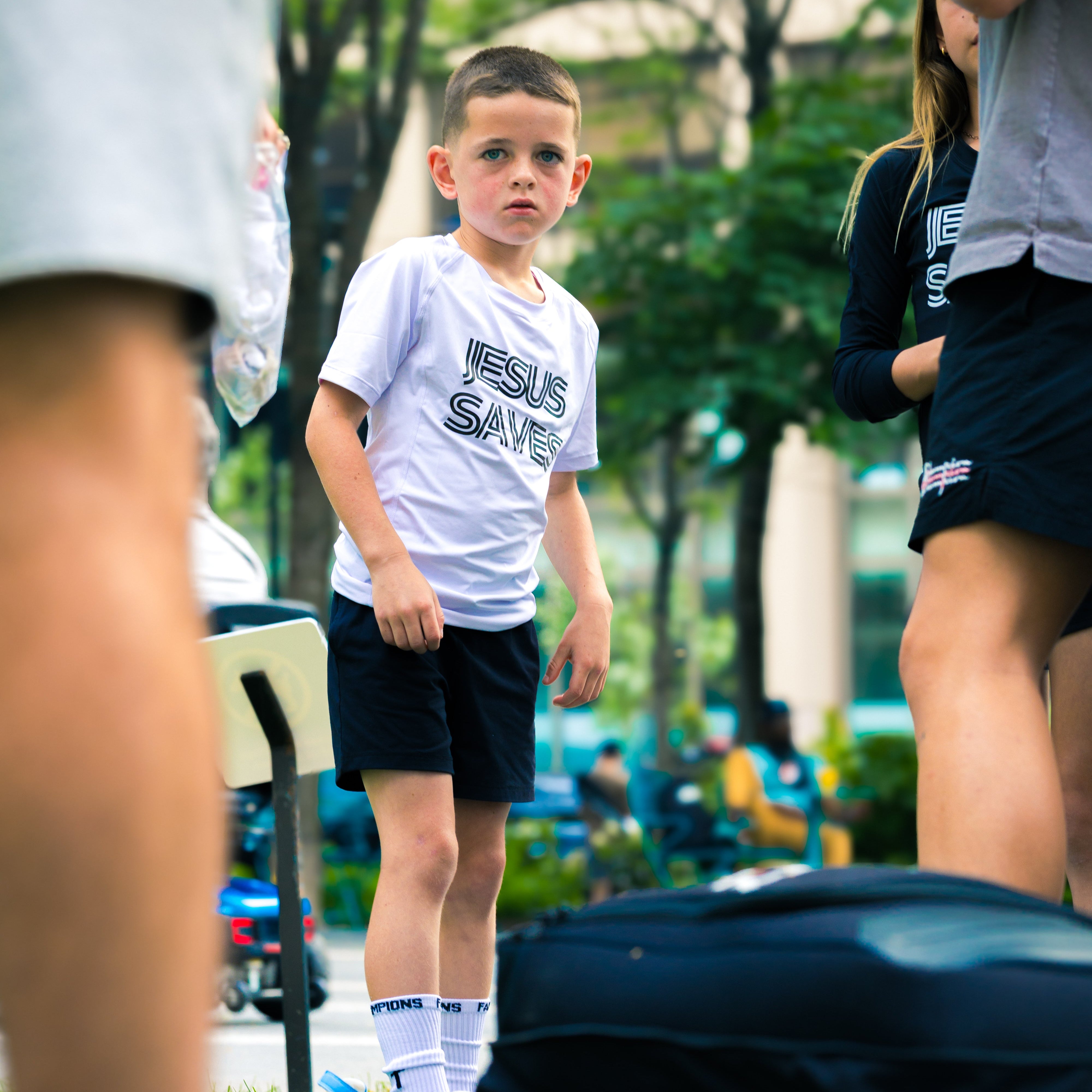 YOUTH 'JESUS SAVES' COMPRESSIONS