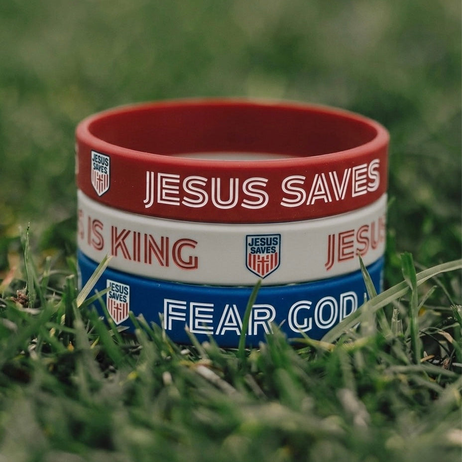 USA Wrist Band - 3 Pack - Red, White, And Blue