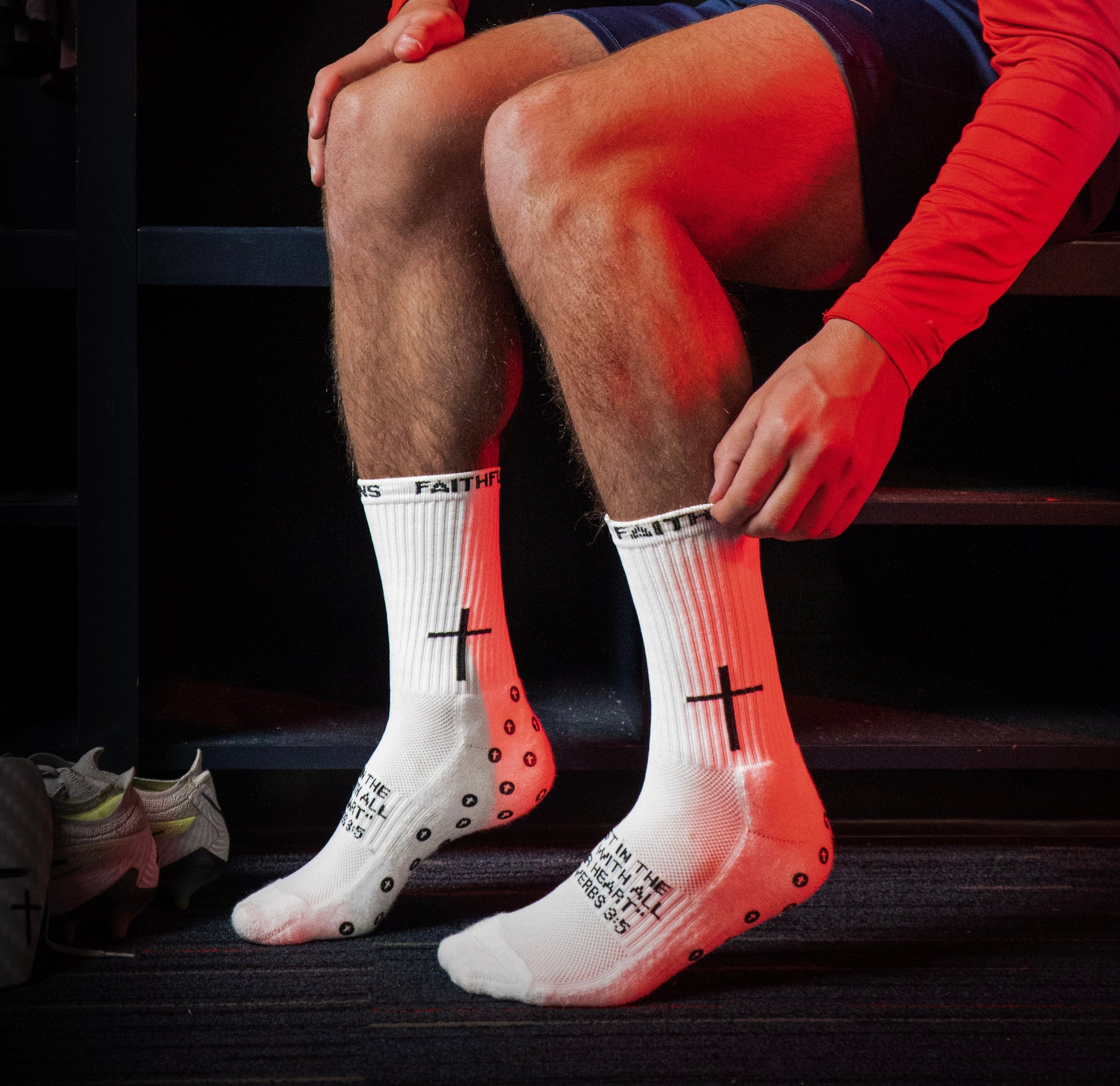 Rise Sports Cross Grip Socks Black︱ Crafted for Christian Athletes – RISE  SPORTS